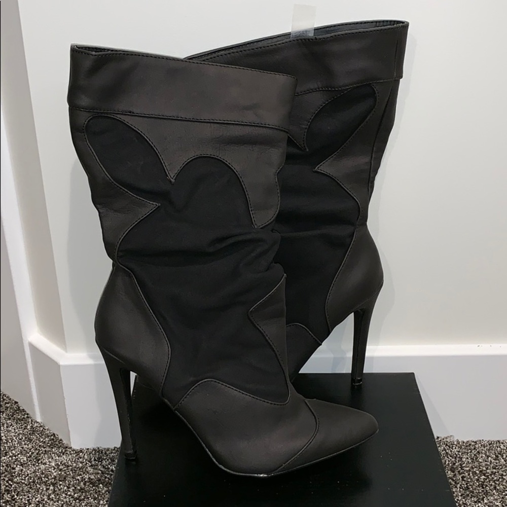 NIB Black Mid-Calf Boots
